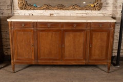 French 19th Century Louis XVI Marble Top Buffet