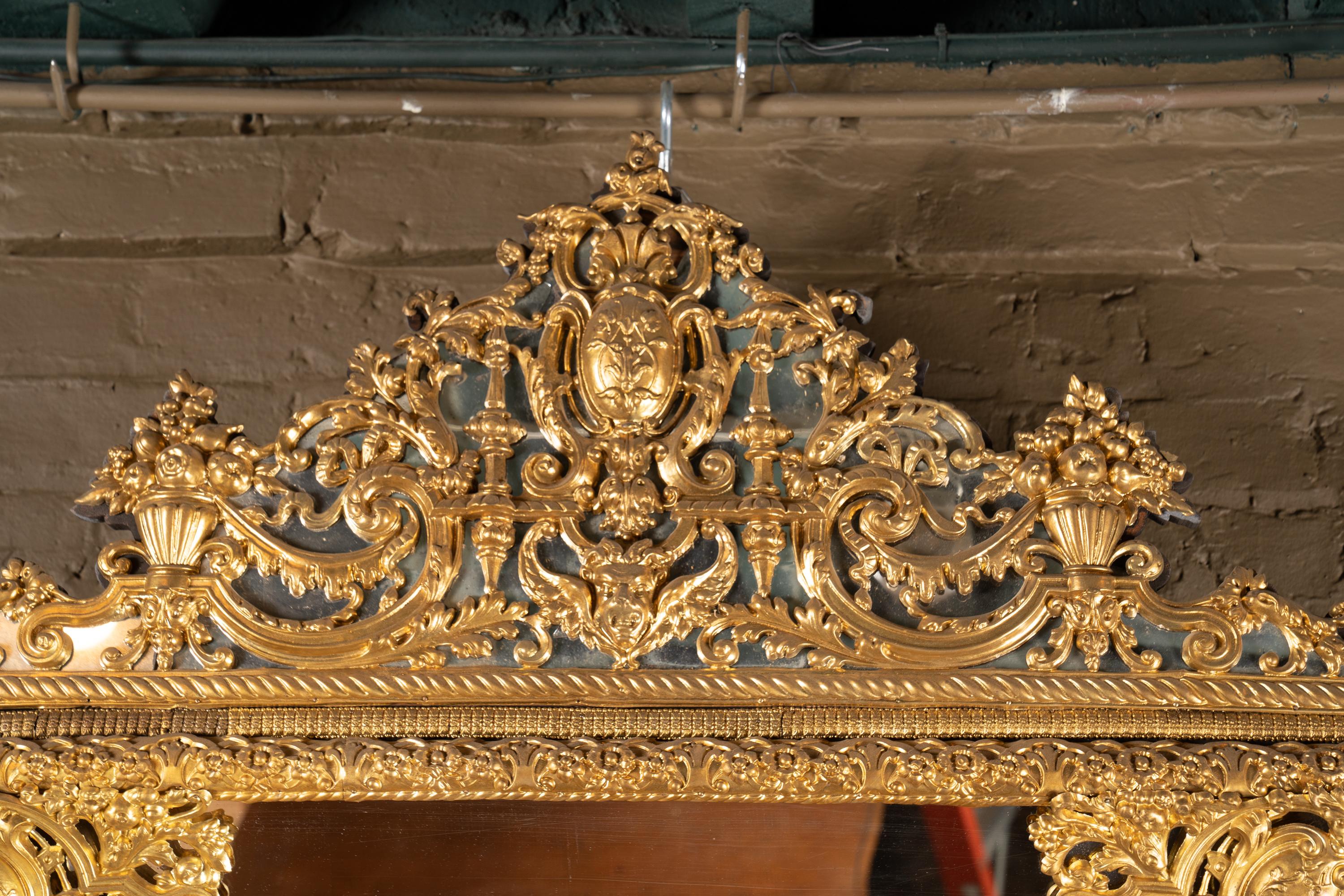 Specchio francese del XIX secolo Luigi XVI In condizioni buone in vendita a New Orleans, LA