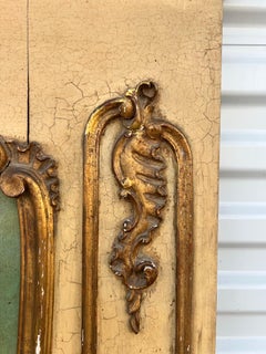 Französischer Wandspiegel im Louis-XVI-Stil aus dem 19. Jahrhundert mit Bemalung