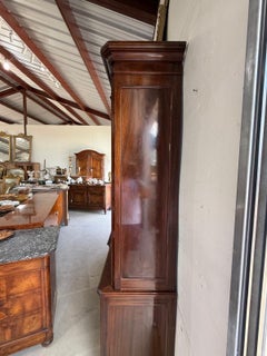 French 19th Century Louis XVI Solid Mahogany Large Bookcase