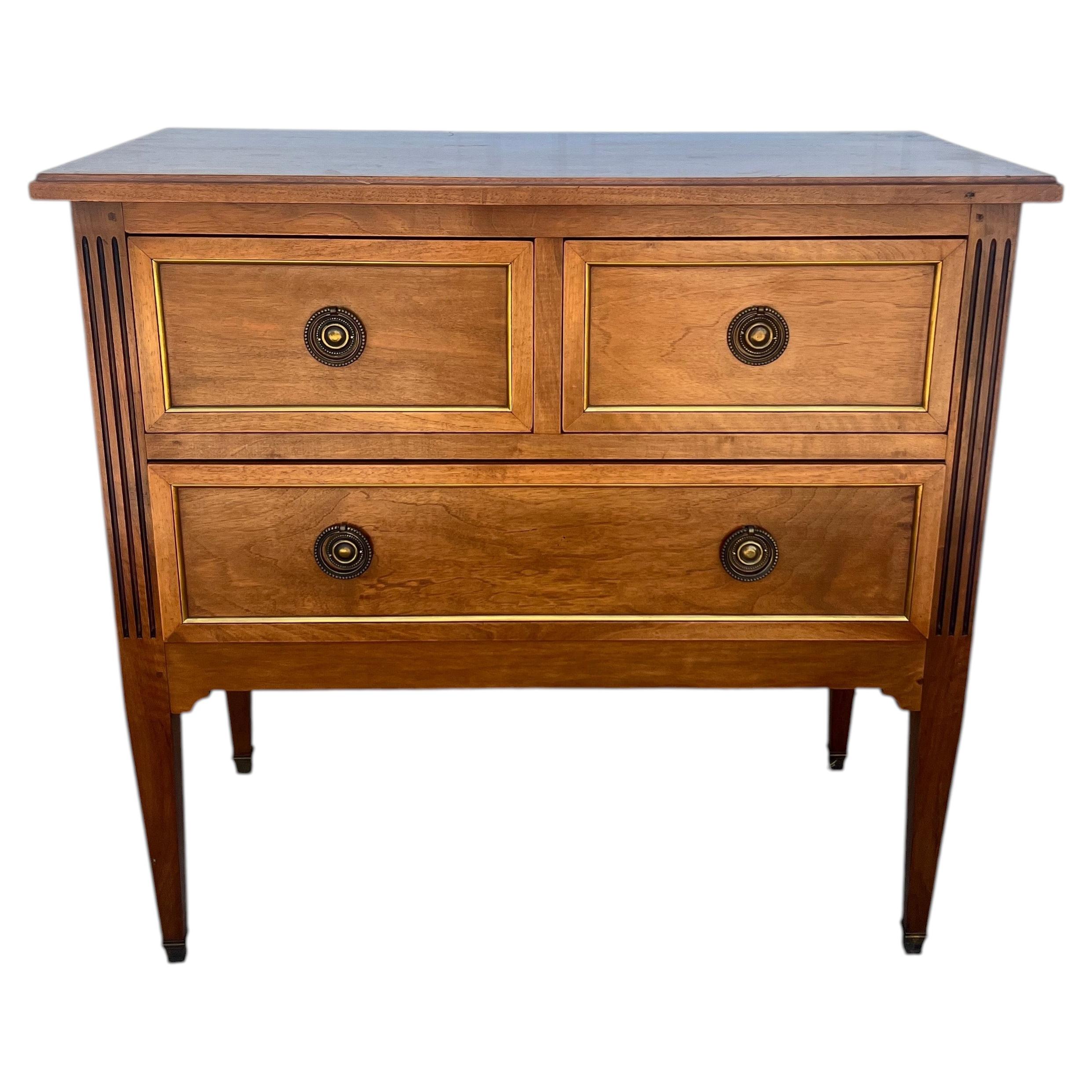 French 19th Century Louis XVI Solid Walnut Chest of Drawers