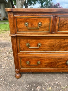 French 19th Century Louis XVI Solid Walnut Commode