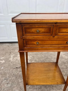 French 19th Century Louis XVI Solid Walnut Nightstand