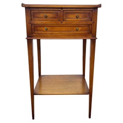 French 19th Century Louis XVI Solid Walnut Nightstand