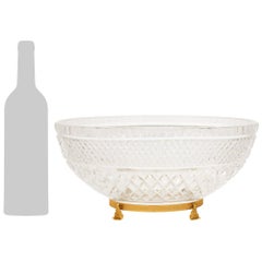French 19th century Louis XVI st. Baccarat Crystal and Ormolu centerpiece