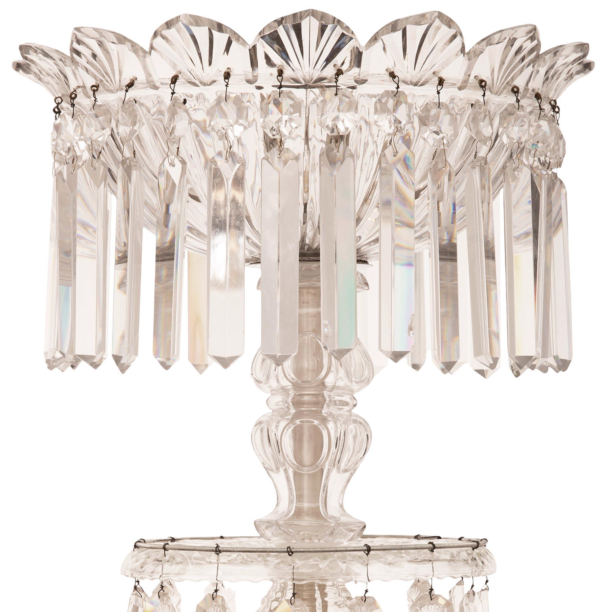 French 19th Century Louis XVI St. Baccarat Crystal Chandelier For Sale 1