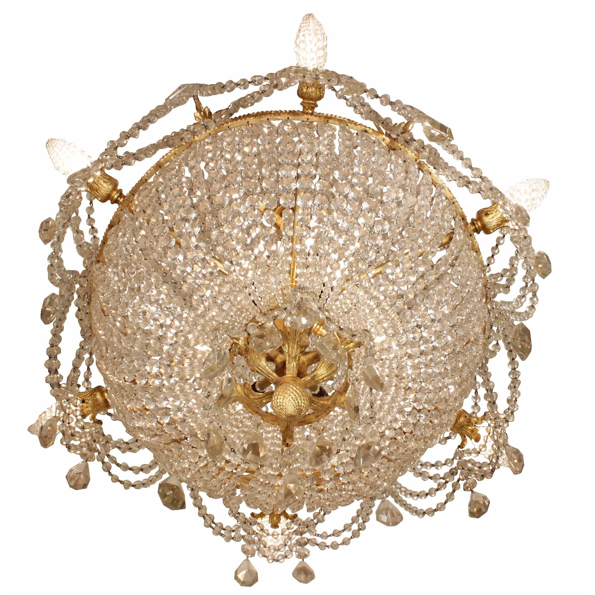French 19th Century Louis XVI St. Baccarat Crystal Chandelier 2