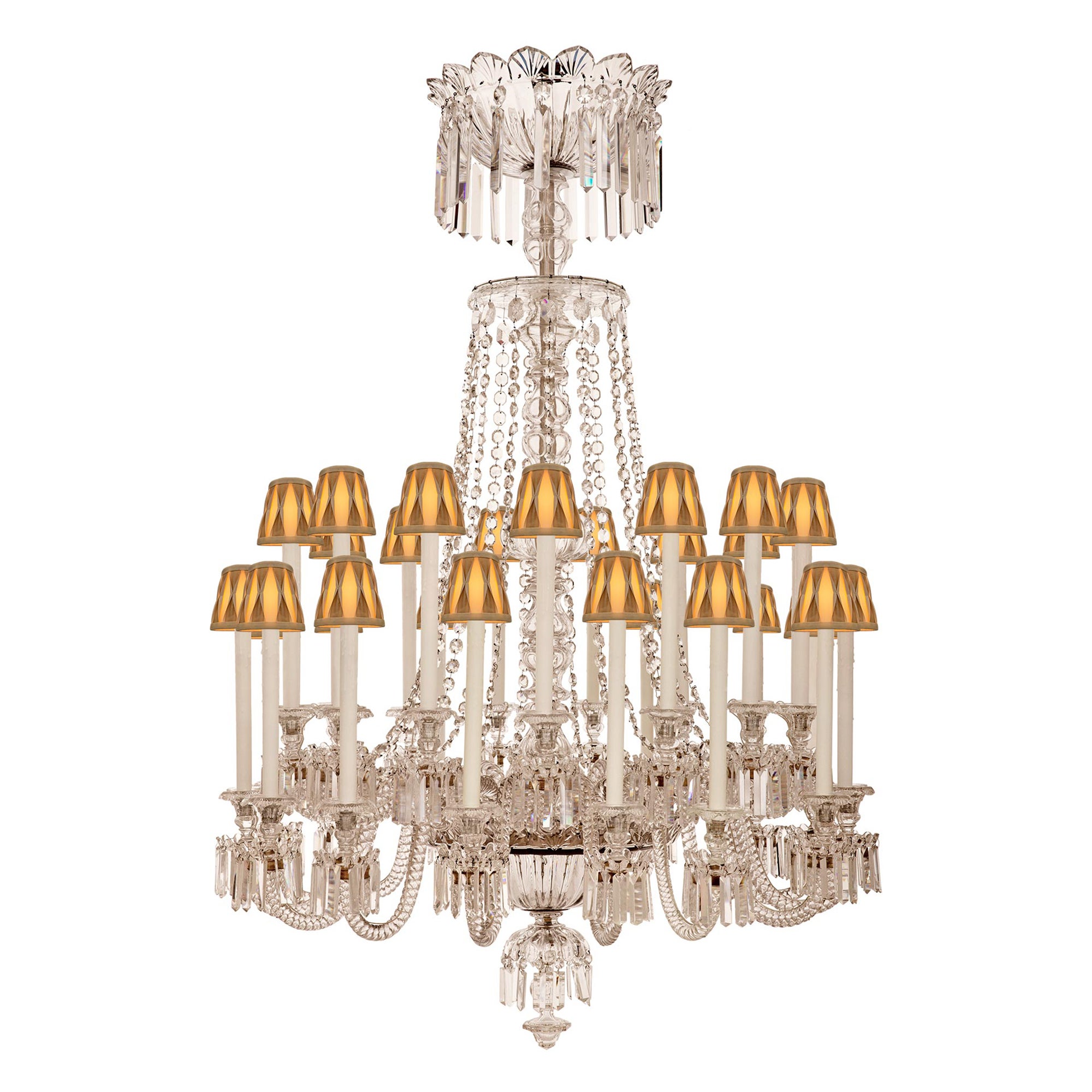 Lampadario francese del XIX secolo in cristallo St. Louis Crystal