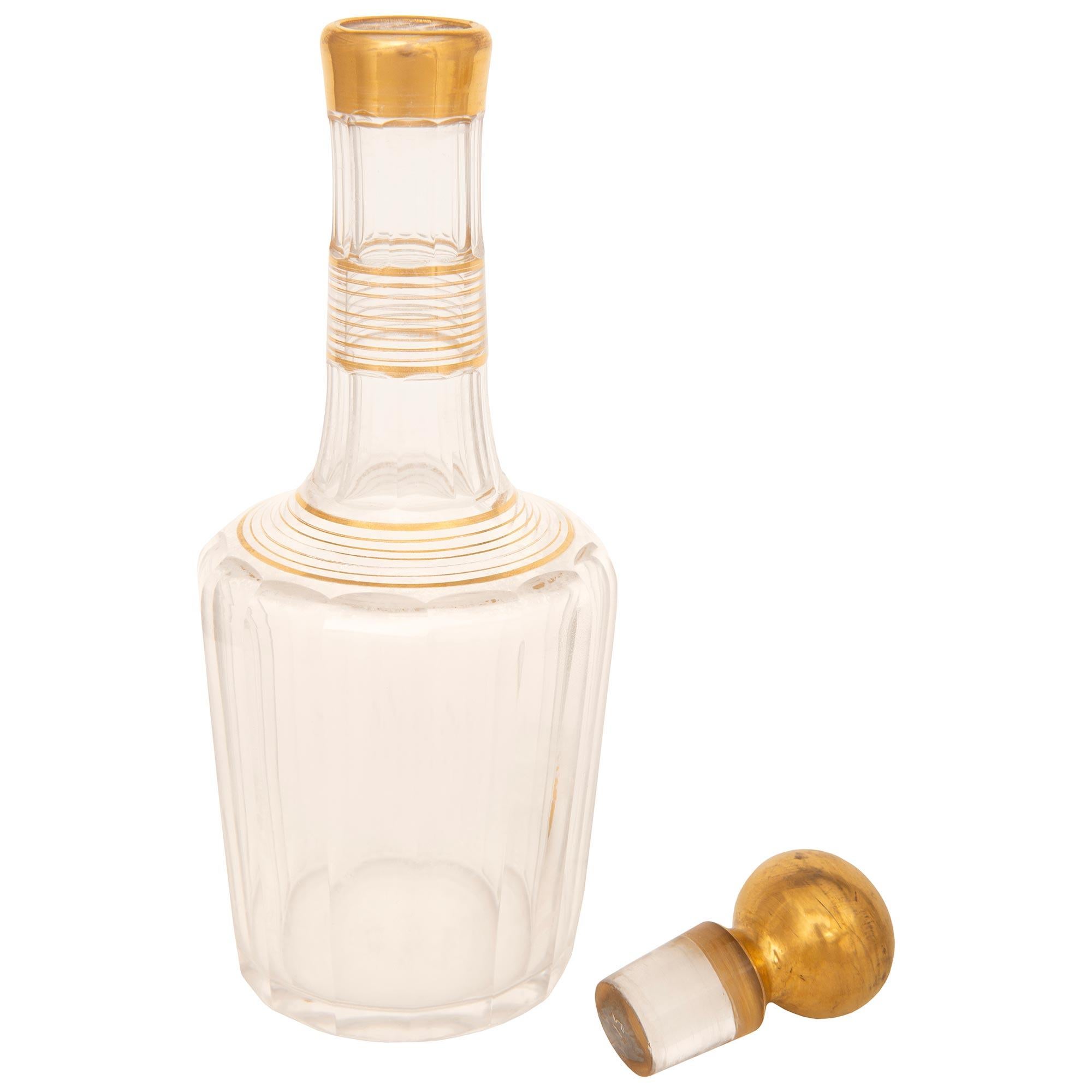 Französisches likör-Set aus St. Baccarat-Kristall im Louis-XVI-Stil des 19. Jahrhunderts im Angebot 1