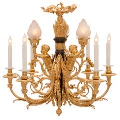 French 19th Century Louis XVI St. Belle Époque Period Chandelier