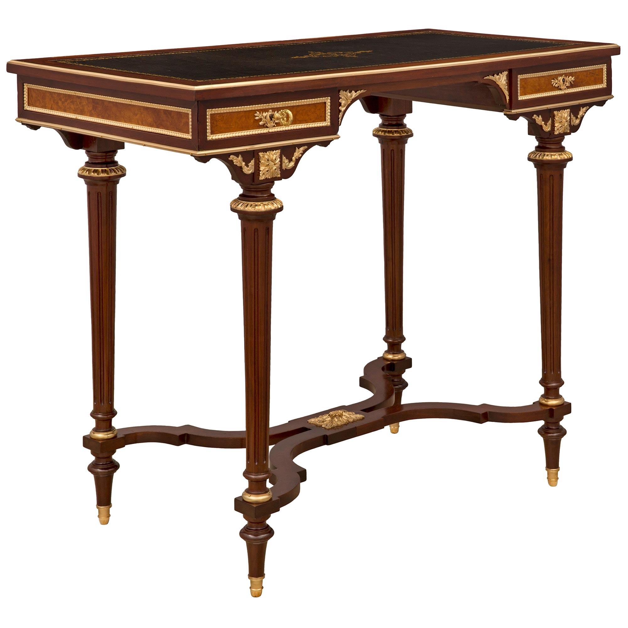 Belle Époque French 19th Century Louis XVI St. Belle Epoque Period Desk Attr. Maison Krieger For Sale