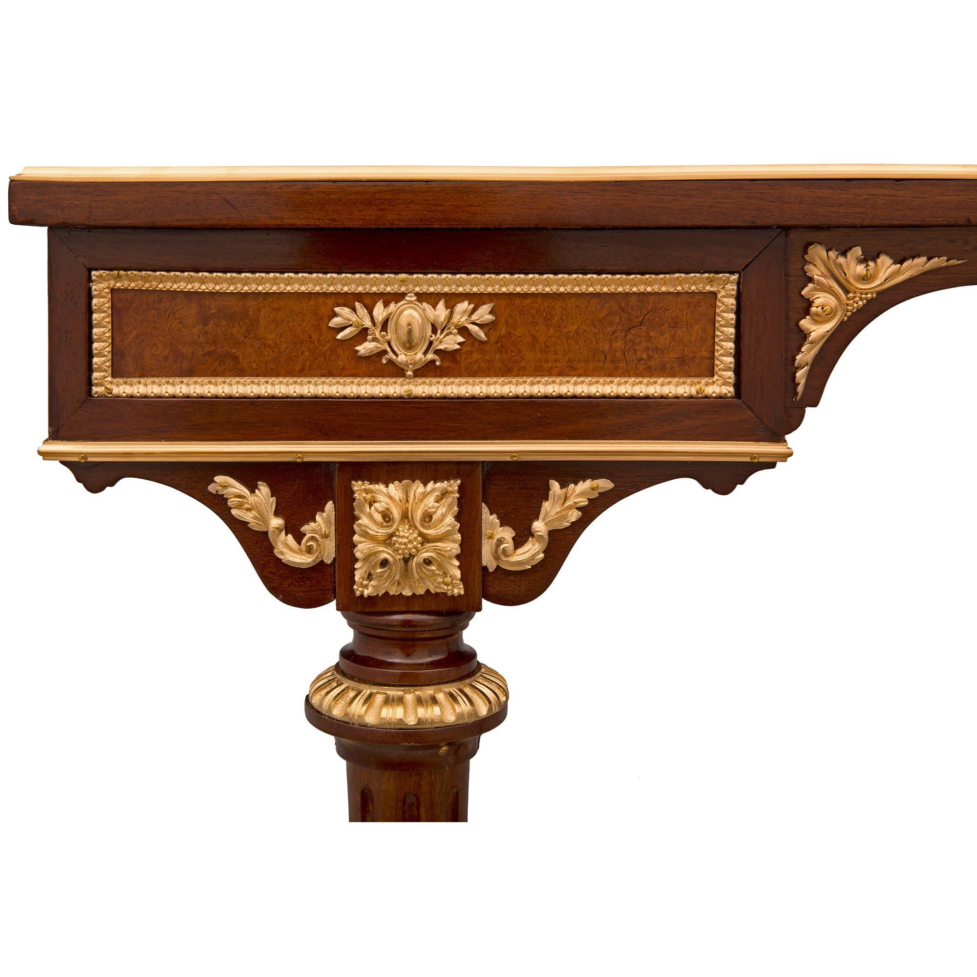 French 19th Century Louis XVI St. Belle Epoque Period Desk Attr. Maison Krieger For Sale 2