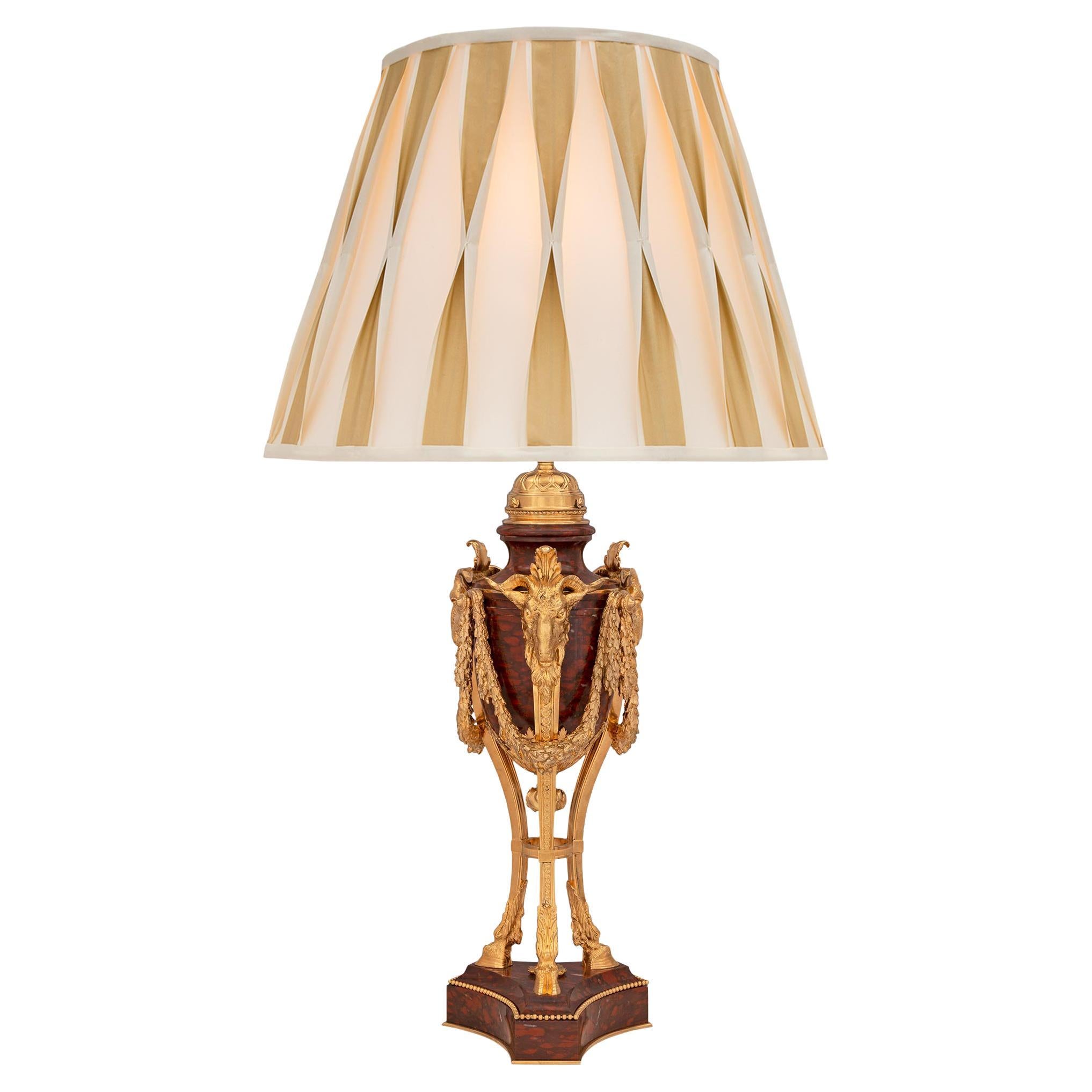 French 19th Century Louis XVI St. Belle Époque Period Lamp