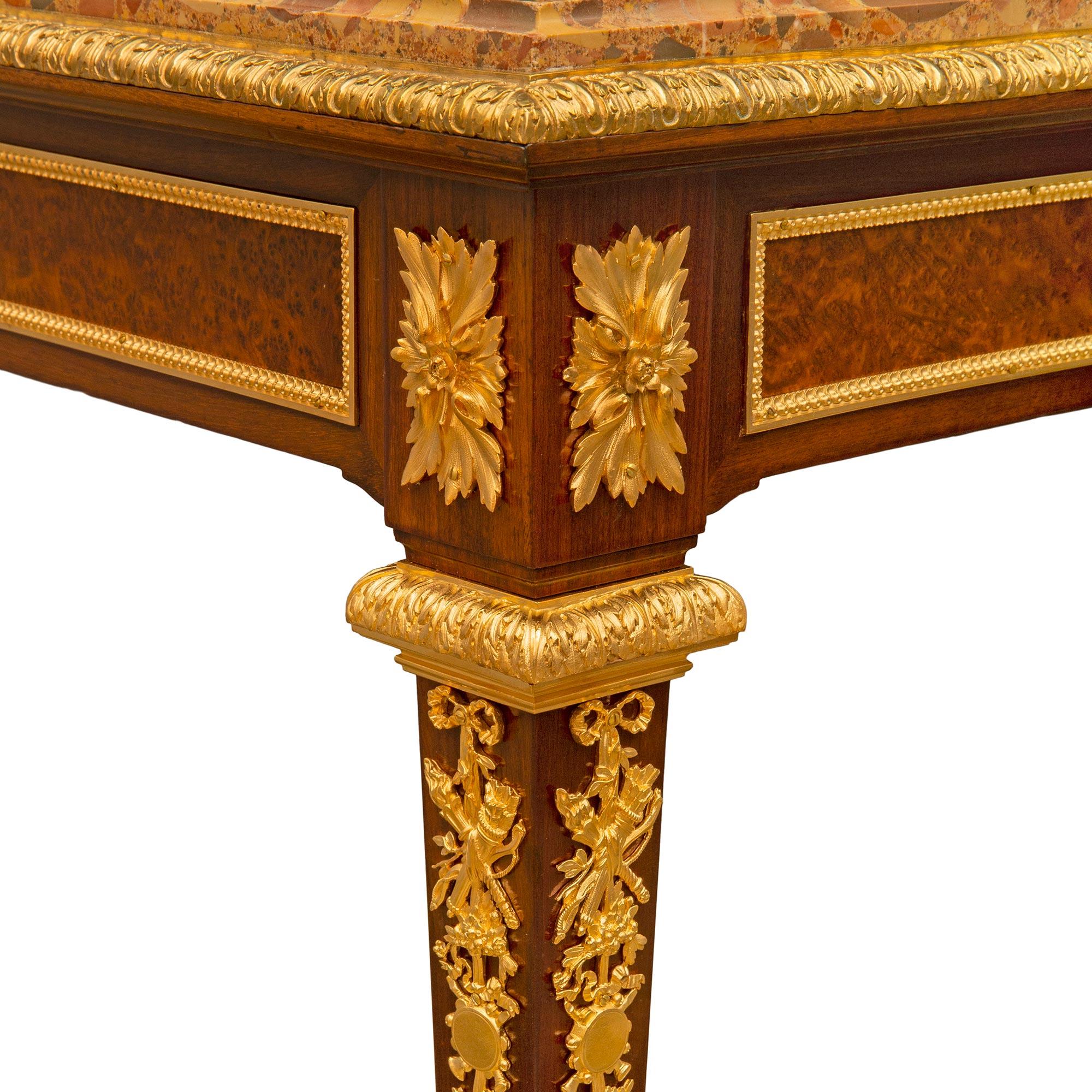 French 19th Century Louis XVI St. Belle Époque Period Table Attributed to Linke For Sale 2