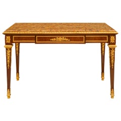 French 19th Century Louis XVI St. Belle Époque Period Table Attributed to Linke