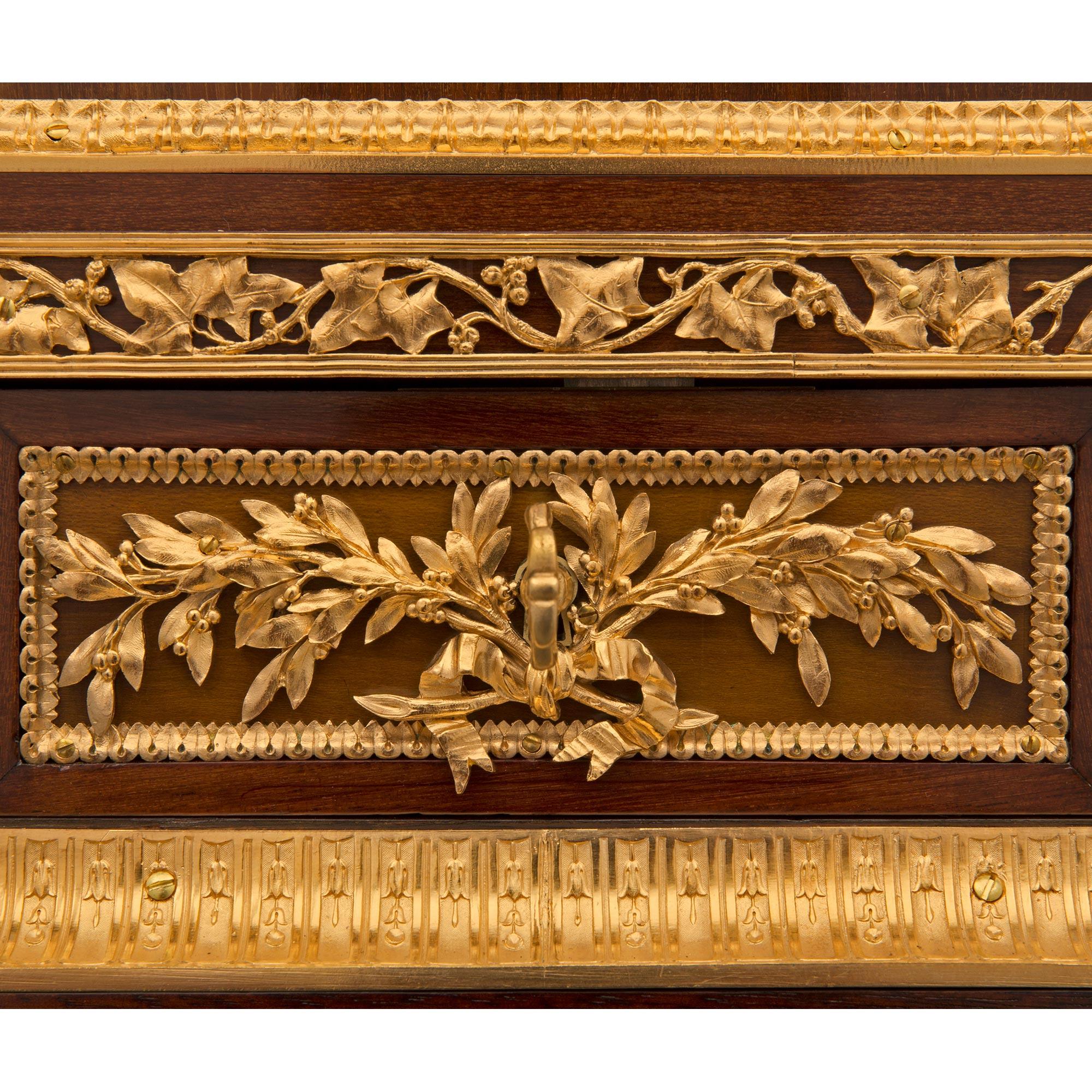 French 19th Century Louis XVI St. “Bonheur Du Jour” Desk, Signed Roux Et Cie For Sale 6