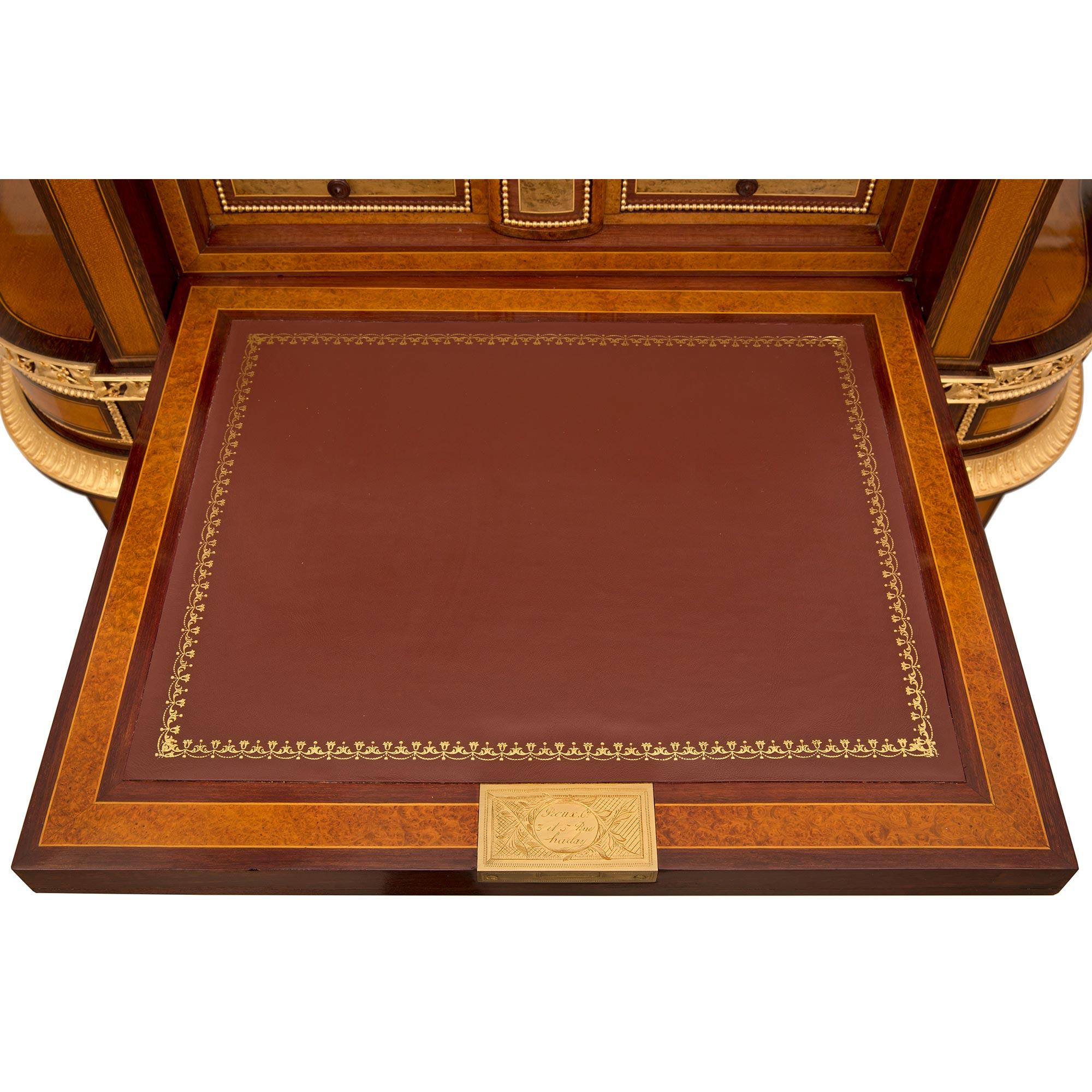 French 19th Century Louis XVI St. “Bonheur Du Jour” Desk, Signed Roux Et Cie For Sale 3