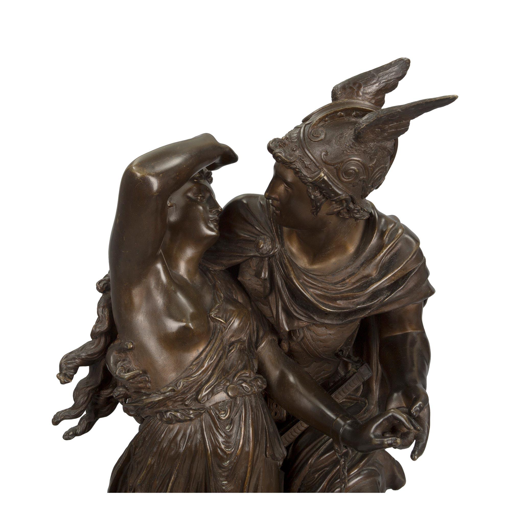 French 19th Century Louis XVI St. Bronze of the Rescue of Andromeda For Sale 1
