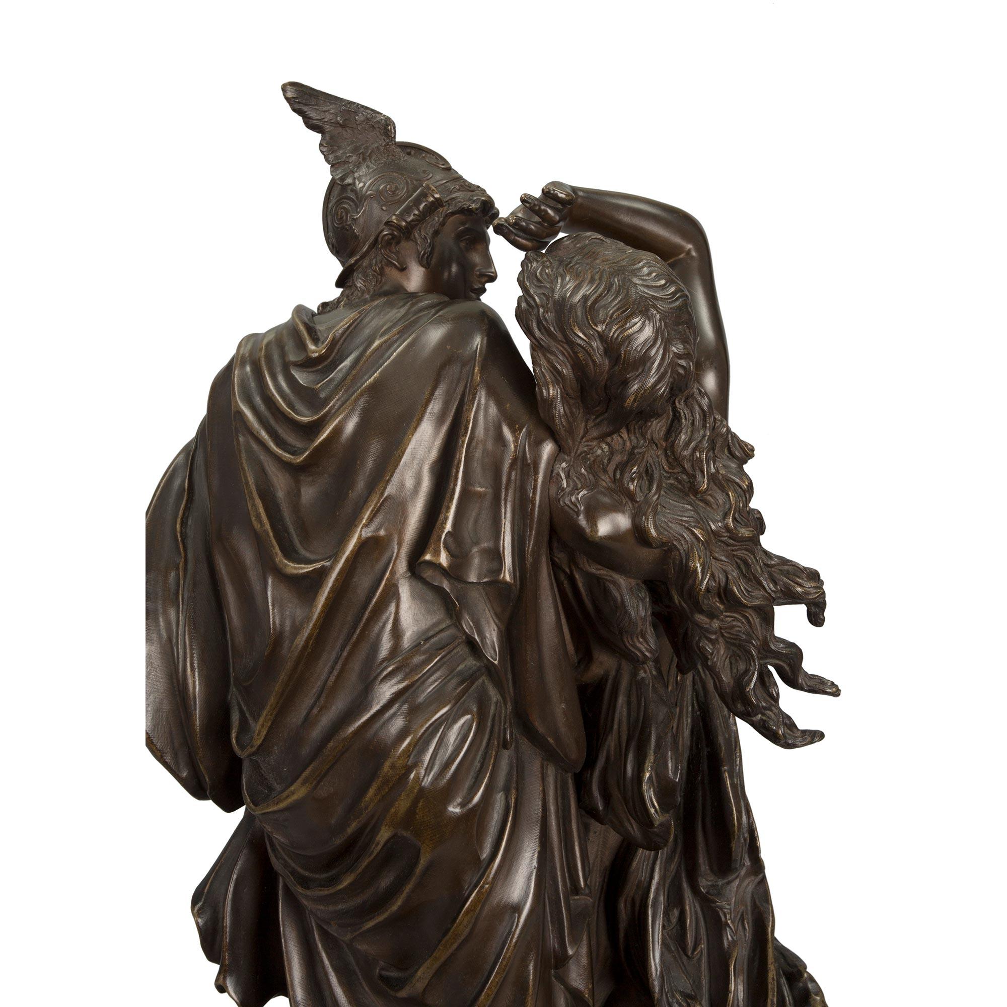 Bronze de style Louis XVI du 19ème siècle représentant la sauvetage d'Andromeda en vente 2