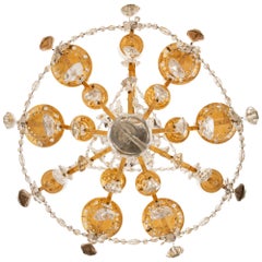 French 19th Century Louis XVI St. Bronze, Ormolu, and Crystal Chandelier