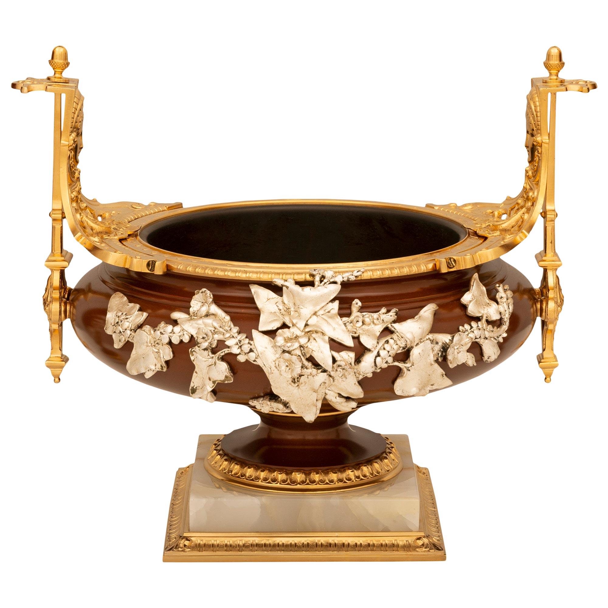 Parure francese del XIX secolo in bronzo, ormolu e argento di epoca Luigi XVI in vendita 2