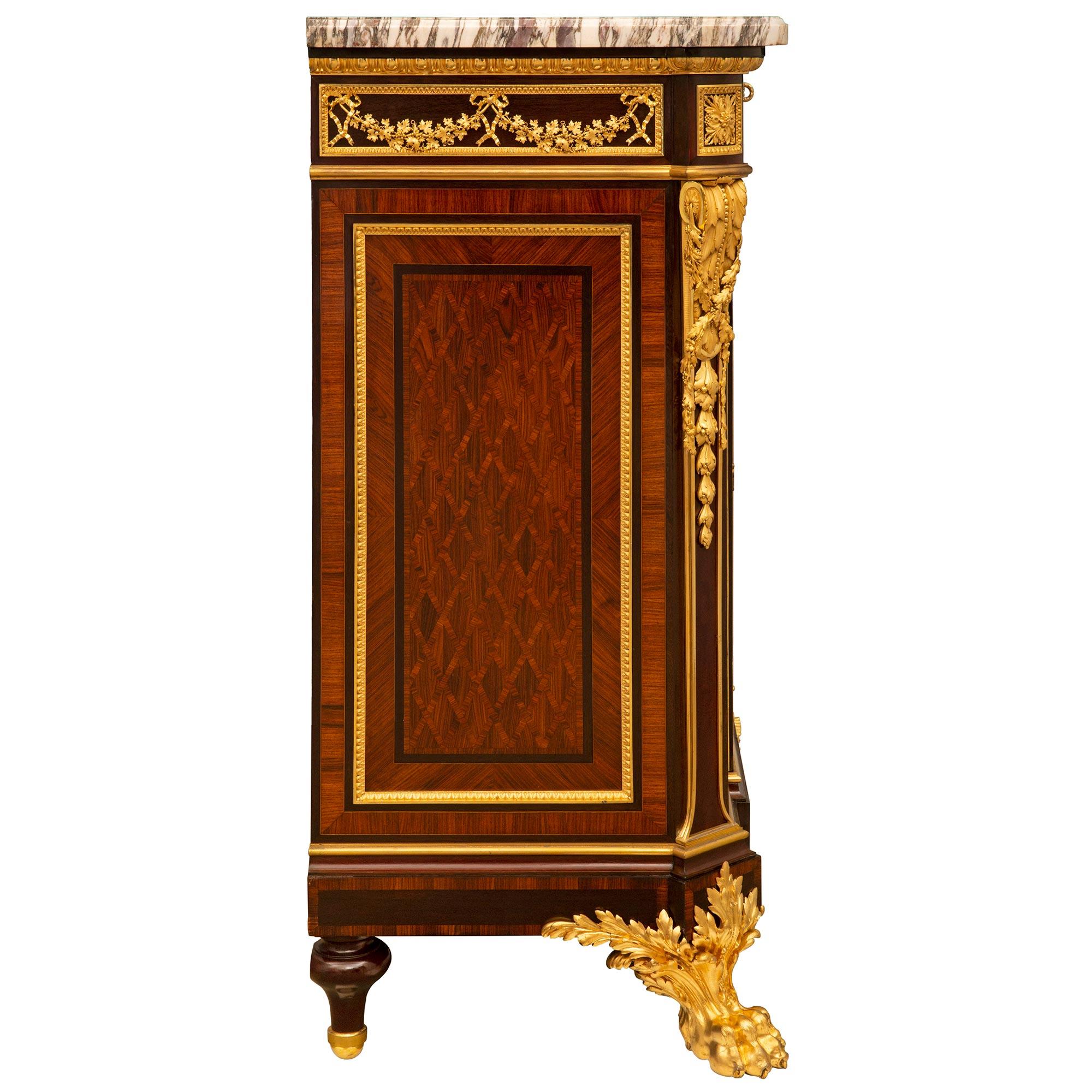 French 19th Century Louis XVI St. Cabinet Signed Grohé For Sale 1