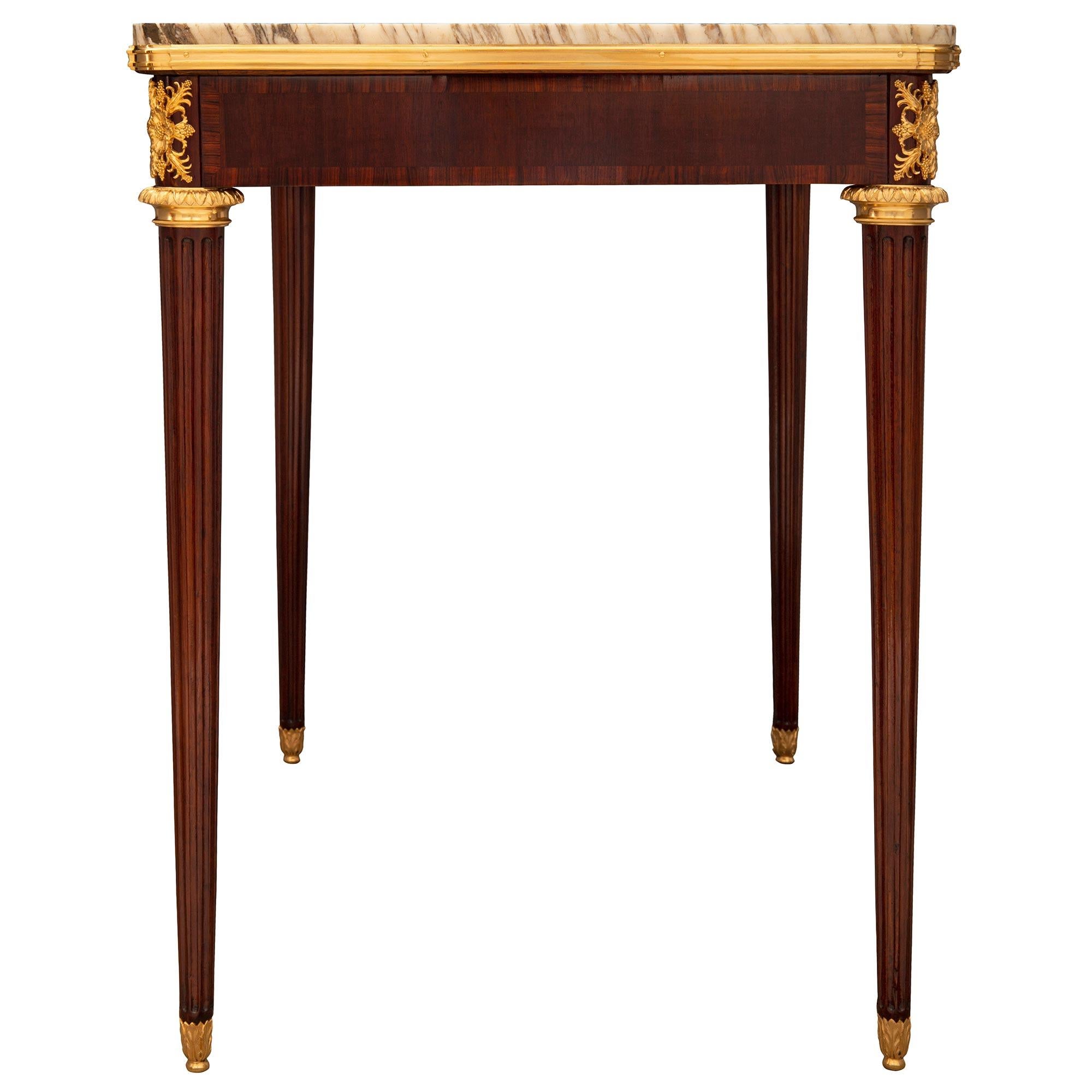 French 19th Century Louis XVI St. Center/Side Table Attributed to François Linke For Sale 1