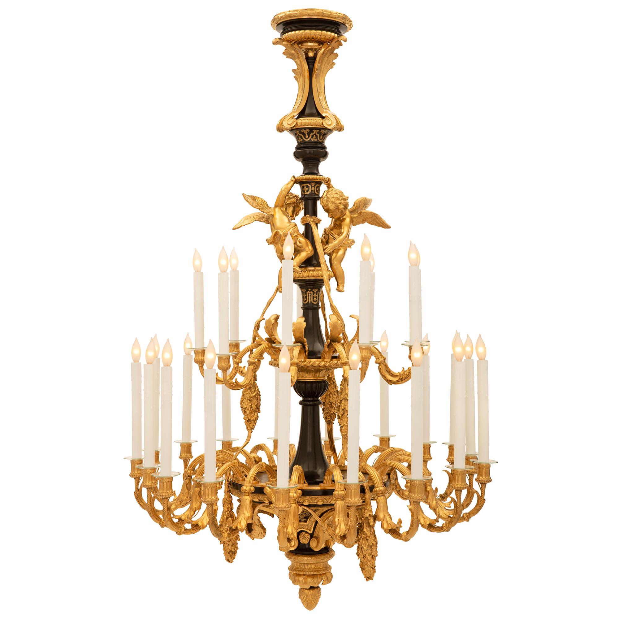 French 19th Century Louis XVI St. Chandelier from Charles Aznavour's Collection For Sale 4
