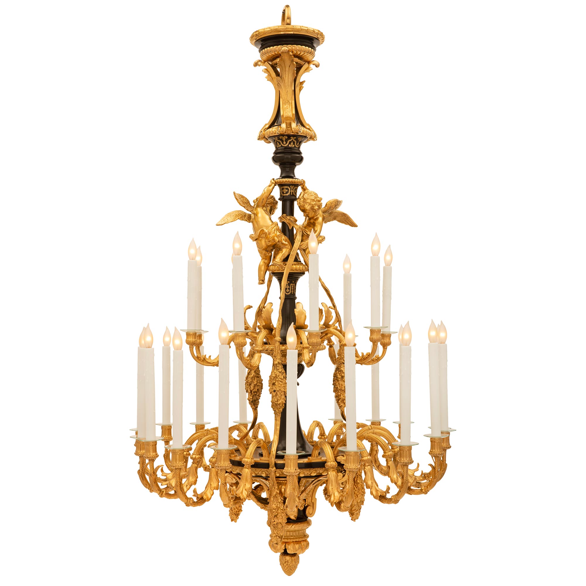 French 19th Century Louis XVI St. Chandelier from Charles Aznavour's Collection For Sale