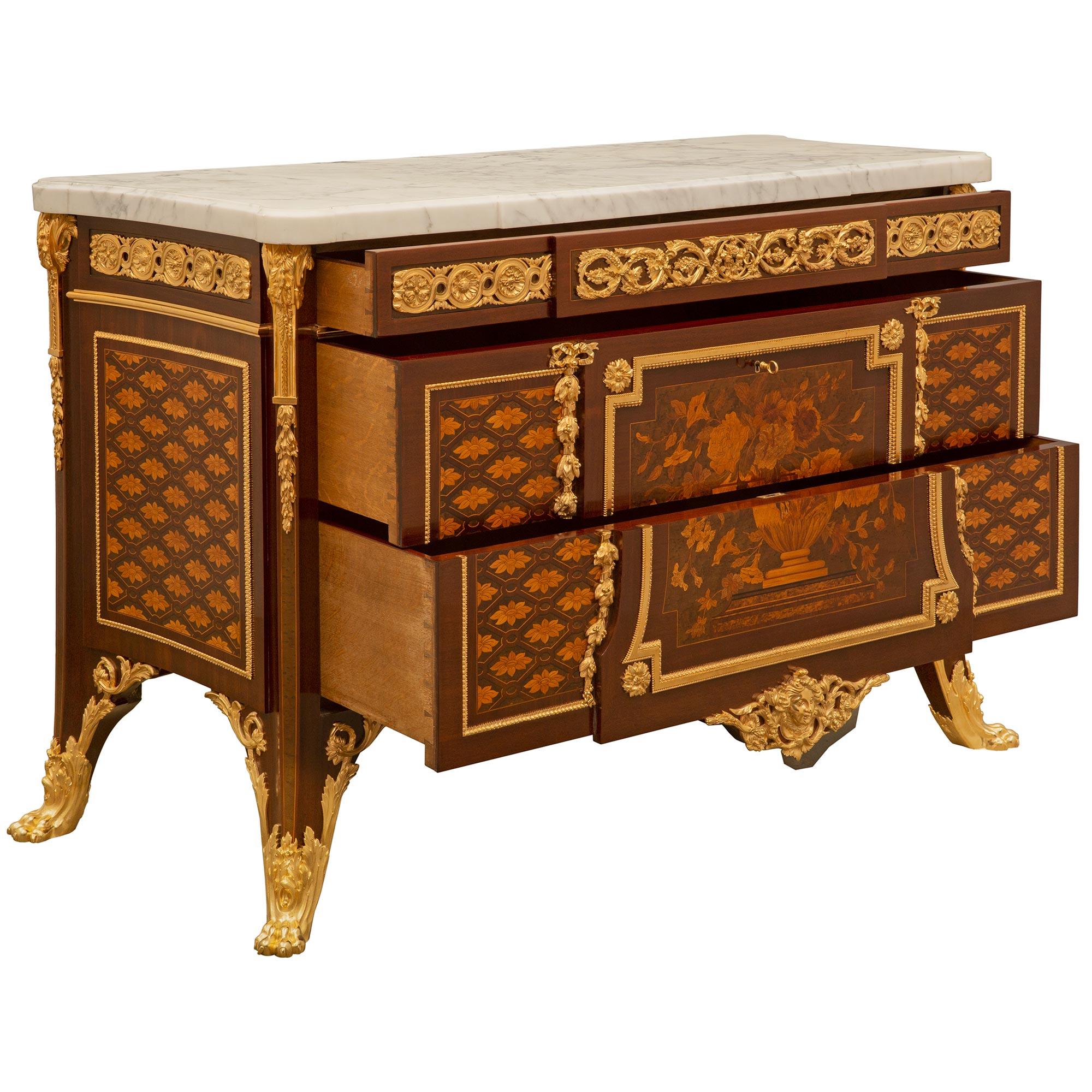 Ormolu French 19th Century Louis XVI St. Commode For Sale