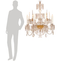 Französisch 19. Jahrhundert Louis XVI st. Kristall und Ormolu Kronleuchter