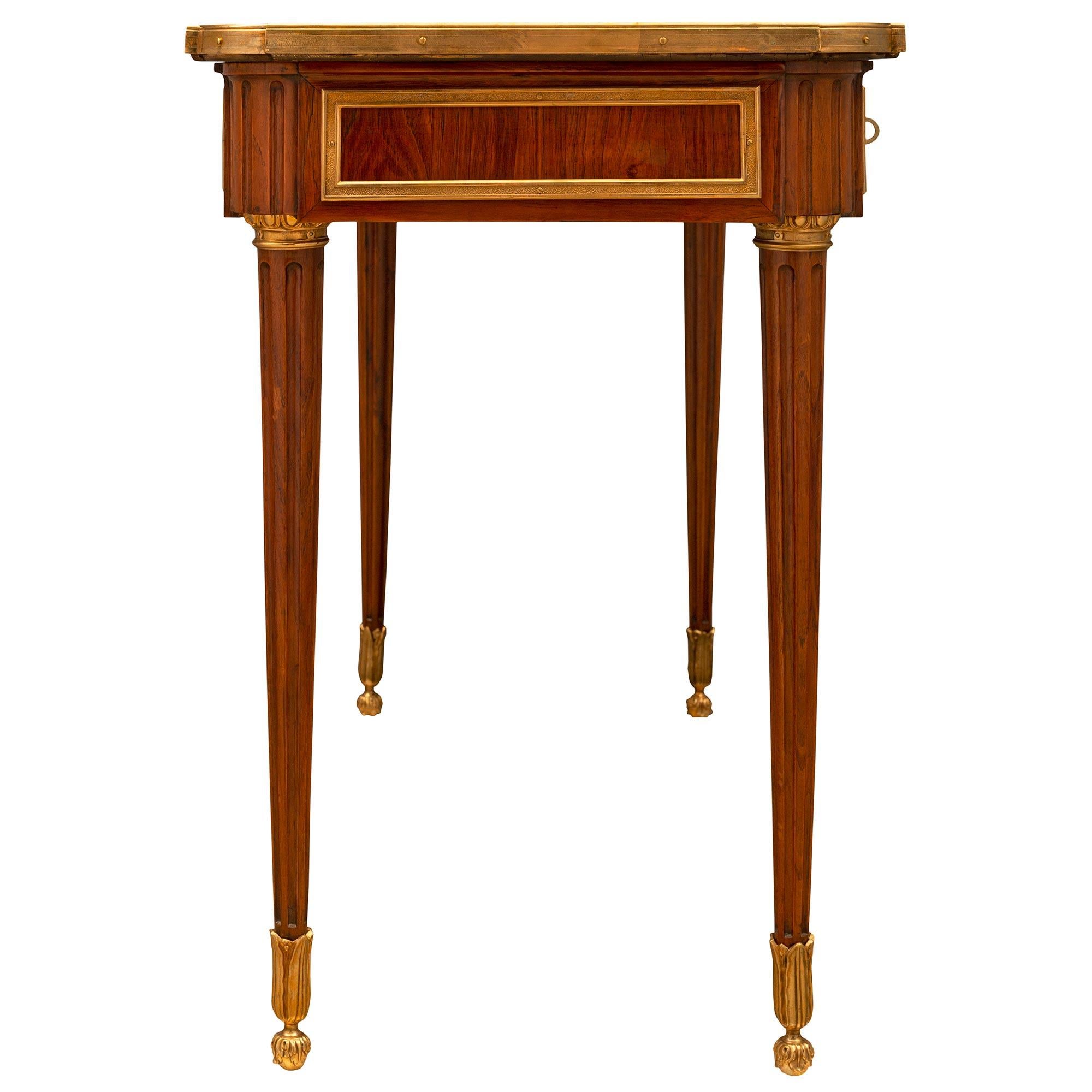 Ormolu French 19th Century Louis XVI St. Desk Signed JANSEN For Sale