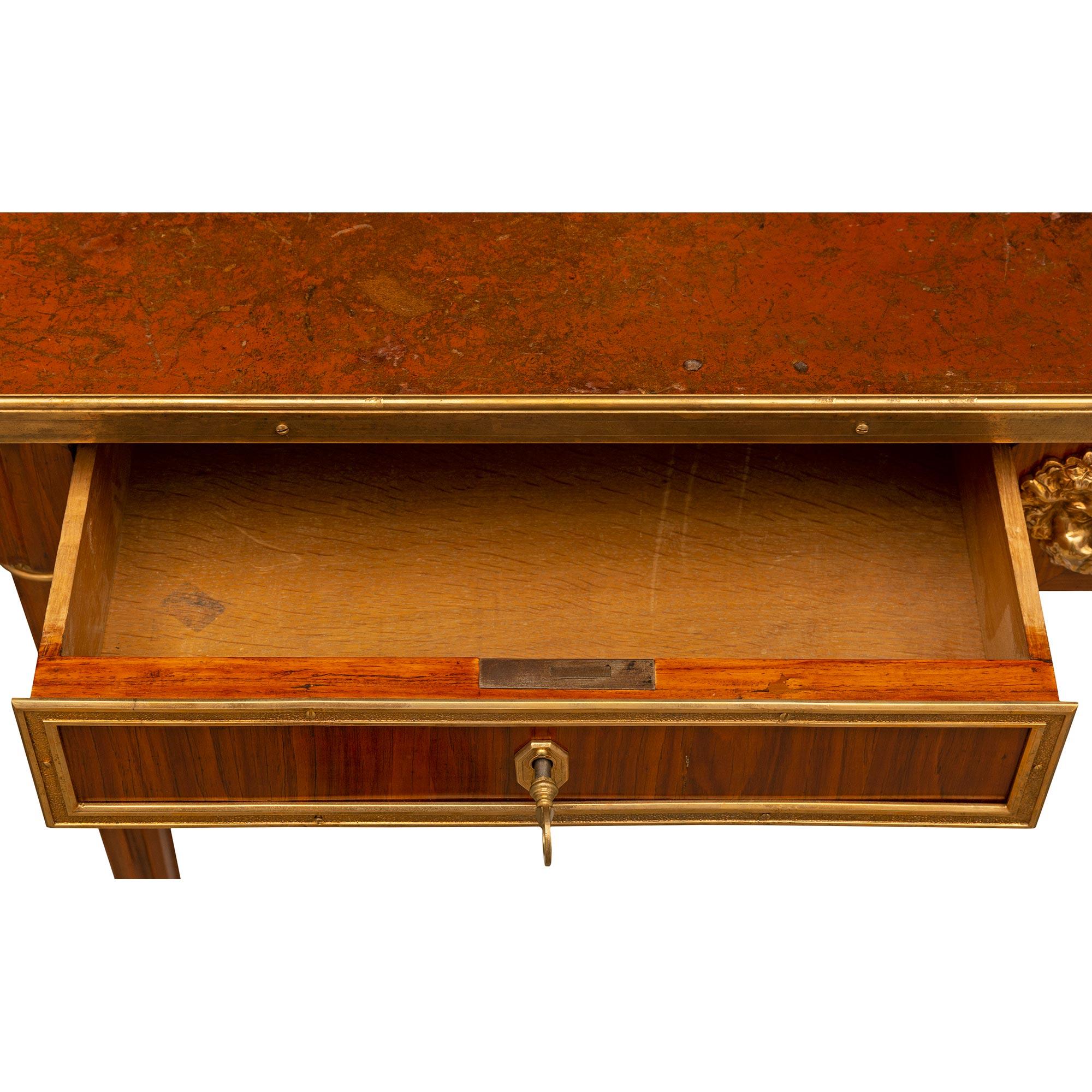 French 19th Century Louis XVI St. Desk Signed JANSEN For Sale 4