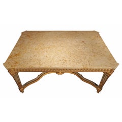 French 19th Century Louis XVI St. Gilt Wood Center Table