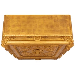 French 19th Century Louis XVI St. Giltwood Cabinet