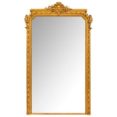 French 19th Century Louis XVI St. Giltwood Mirror