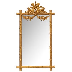 French 19th Century Louis XVI St. Giltwood Mirror