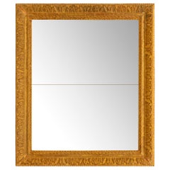 Miroir français du XIXe siècle en bois doré de style Louis XVI