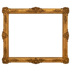 Spiegel aus vergoldetem Holz im Louis-XVI-Stil des 19. Jahrhunderts