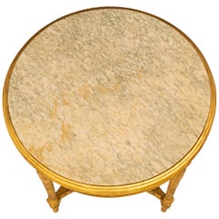 French 19th Century Louis XVI St. Giltwood Side Table