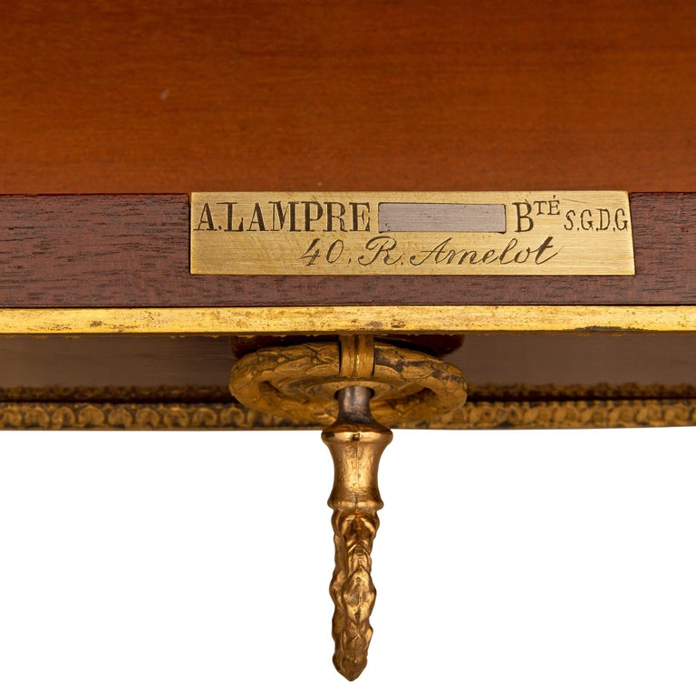 French 19th Century Louis XVI St. Handkerchief Games Table Signed A. Lampre  For Sale at 1stDibs
