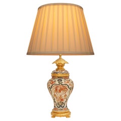 Französische Lampe aus Imari Porzellan und Ormolu aus dem 19.