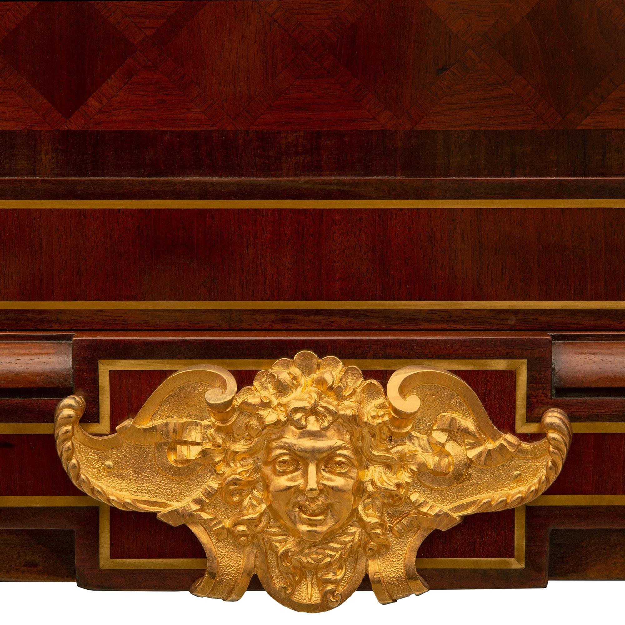 French 19th Century Louis XVI St. Mahogany and Ormolu Buffet For Sale 7