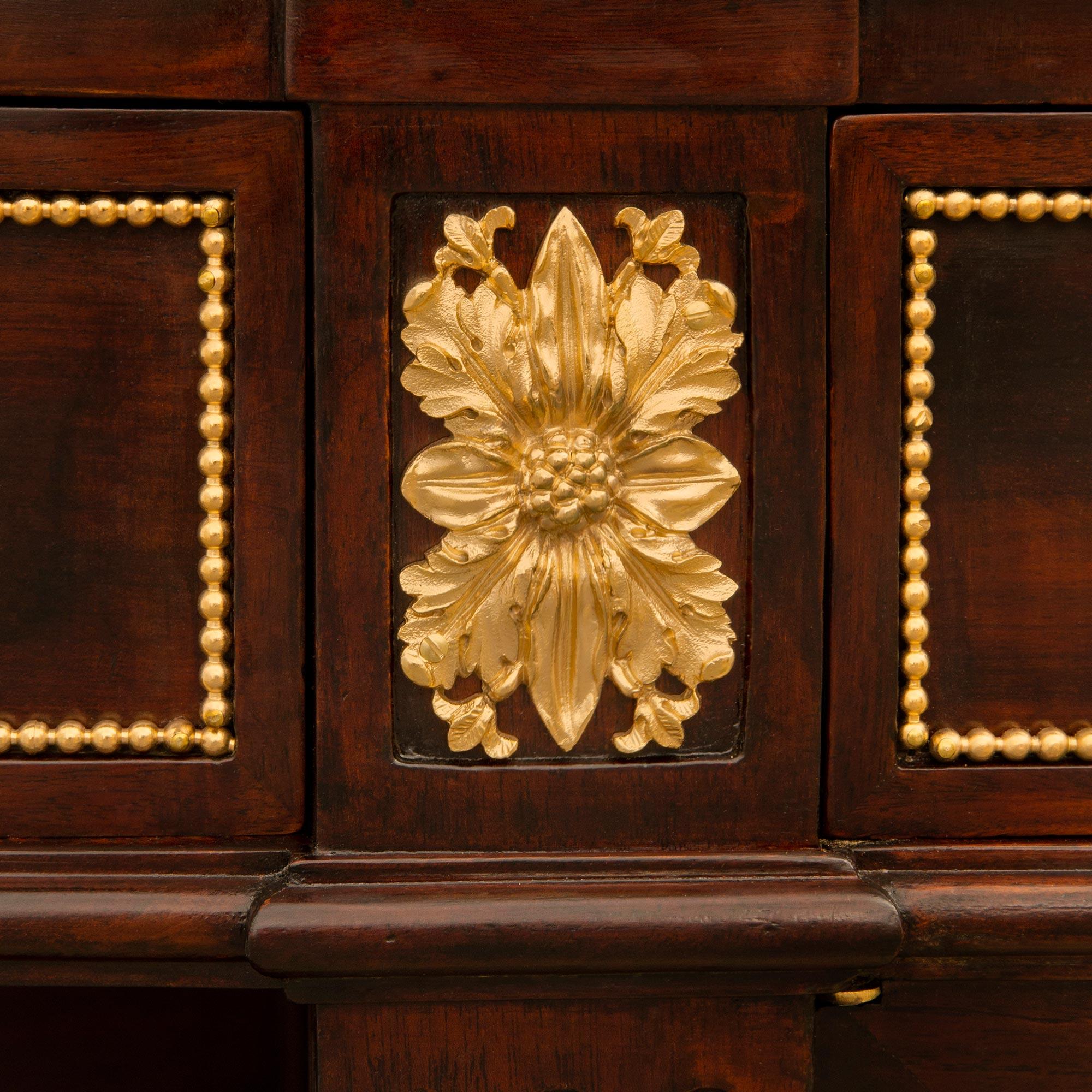 French 19th Century Louis XVI St. Mahogany And Ormolu Buffet For Sale 3