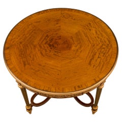 French 19th Century Louis XVI St. Mahogany and Ormolu Center Table