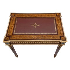 French 19th Century Louis XVI St. Mahogany and Ormolu Desk
