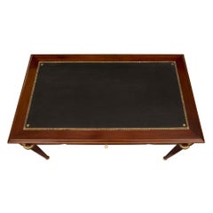 French 19th Century Louis XVI St. Mahogany and Ormolu Desk