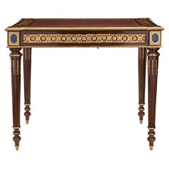 French 19th Century Louis XVI St. Mahogany and Ormolu Desk