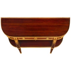 French 19th Century Louis XVI St. Mahogany And Ormolu Dessert Console