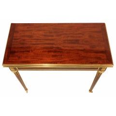 French 19th Century Louis XVI Style Mahogany and Ormolu Games Table